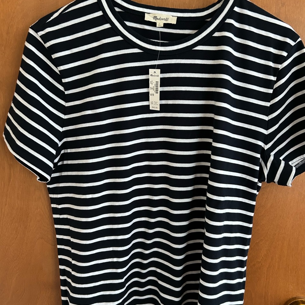 Madewell Perfect Crewneck Tee in Cotton NWT